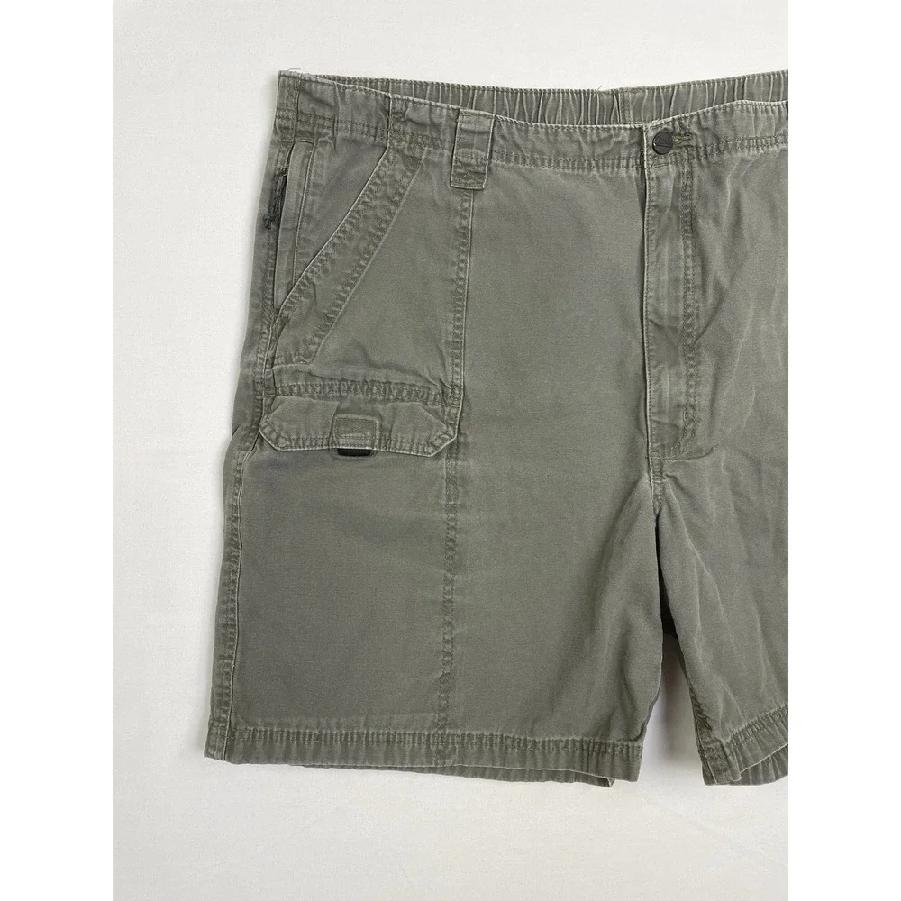 Wrangler‎ Authentic Issue Cargo Shorts Men 44* Olive Green Utility Outdoor